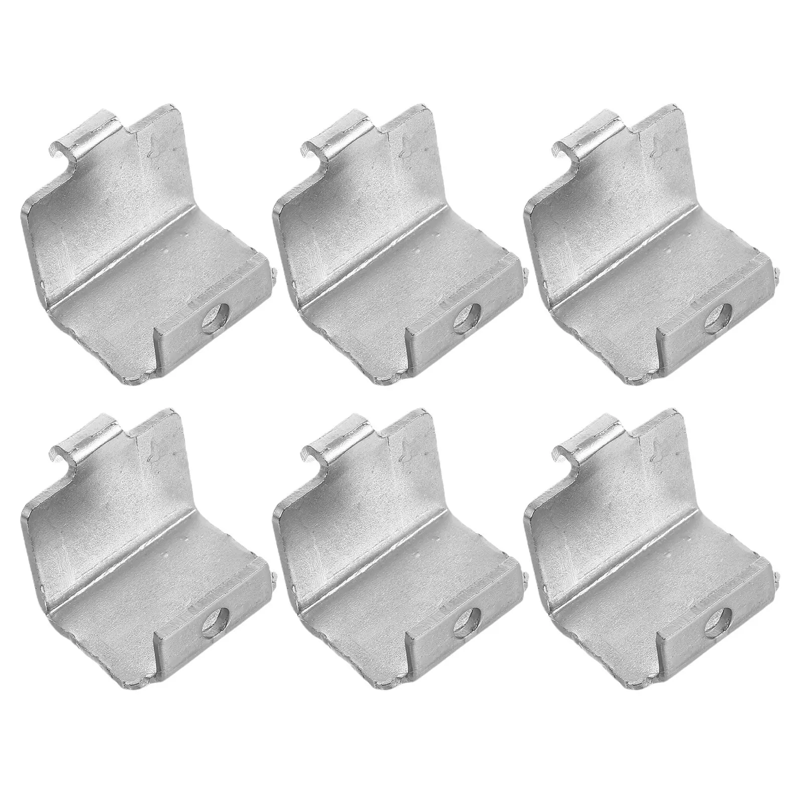 6Pcs Commercial Refrigerator Shelf Clips Space Saving Anti Slip Design for Beverage Cabinet Freezer Cooler Shelf Hooks Fridge
