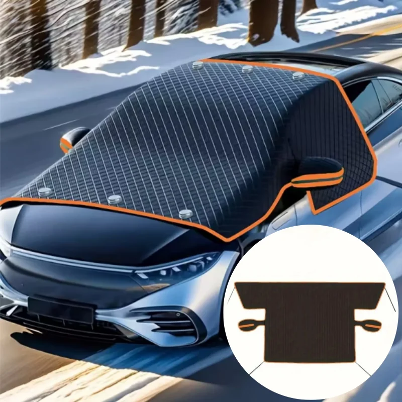 

Magnetic Fastening Car Windshield Snow Cover Oxford Cloth Windshield Anti-Freeze Winter Protection For Cars Trucks SUV