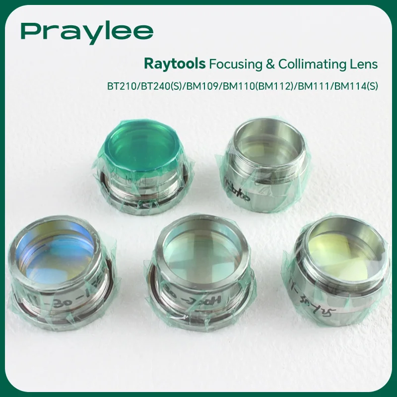 Raytools Laser Head Collimating Focus Lens with Holder D28/30/37mm F100/F125/F150/F155/F200 for BM06K BT240 BM110 BM111 BM114