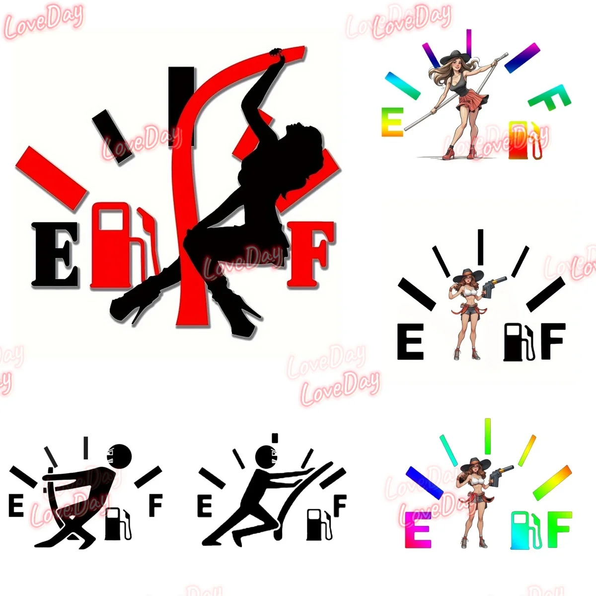 

Vinyl Beauty Pattern Fuel Tank Cap Sticker Funny Fuel Tank Instrument Panel Decorative Stickers Auto and Motorcycle Stickers