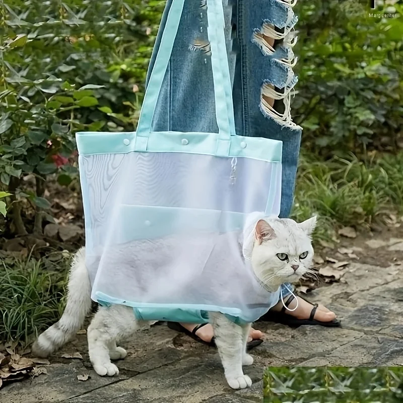 

Летний рюкзак для кошек, дышащая портативная сумка для домашних животных, выход для прогулок, путешествий, открытые конечности, переноска для кошек, складная сумка, аксессуары для кошек
