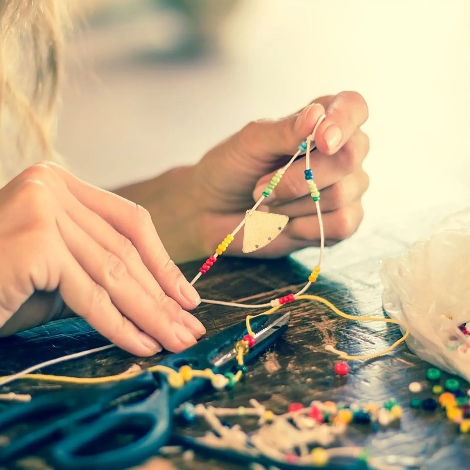 

10 шт., медные треугольные подвески в форме веера, креативные DIY ювелирные изделия, кулон для ожерелья, браслета, головной убор, аксессуары ручной работы