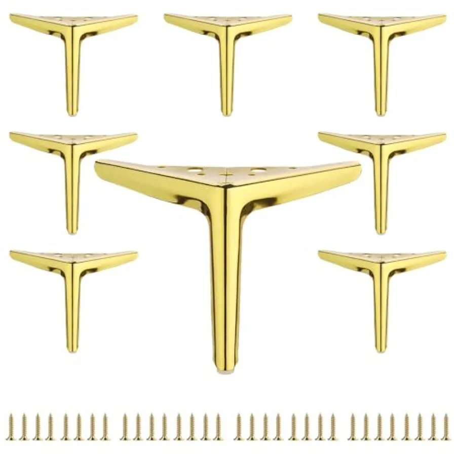 

15cm Metal Furniture Legs Set of, Modern Style Furniture Legs, DIY Replacement for TV Stand, Sofa, Chair, Cabinet Cupboard