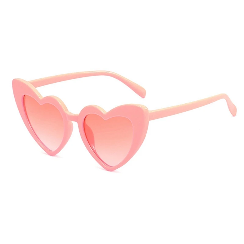 6 Heart-Shaped Sunglasses, Suitable For Beach Travel, Suitable For Weddings And Bachelor Parties,