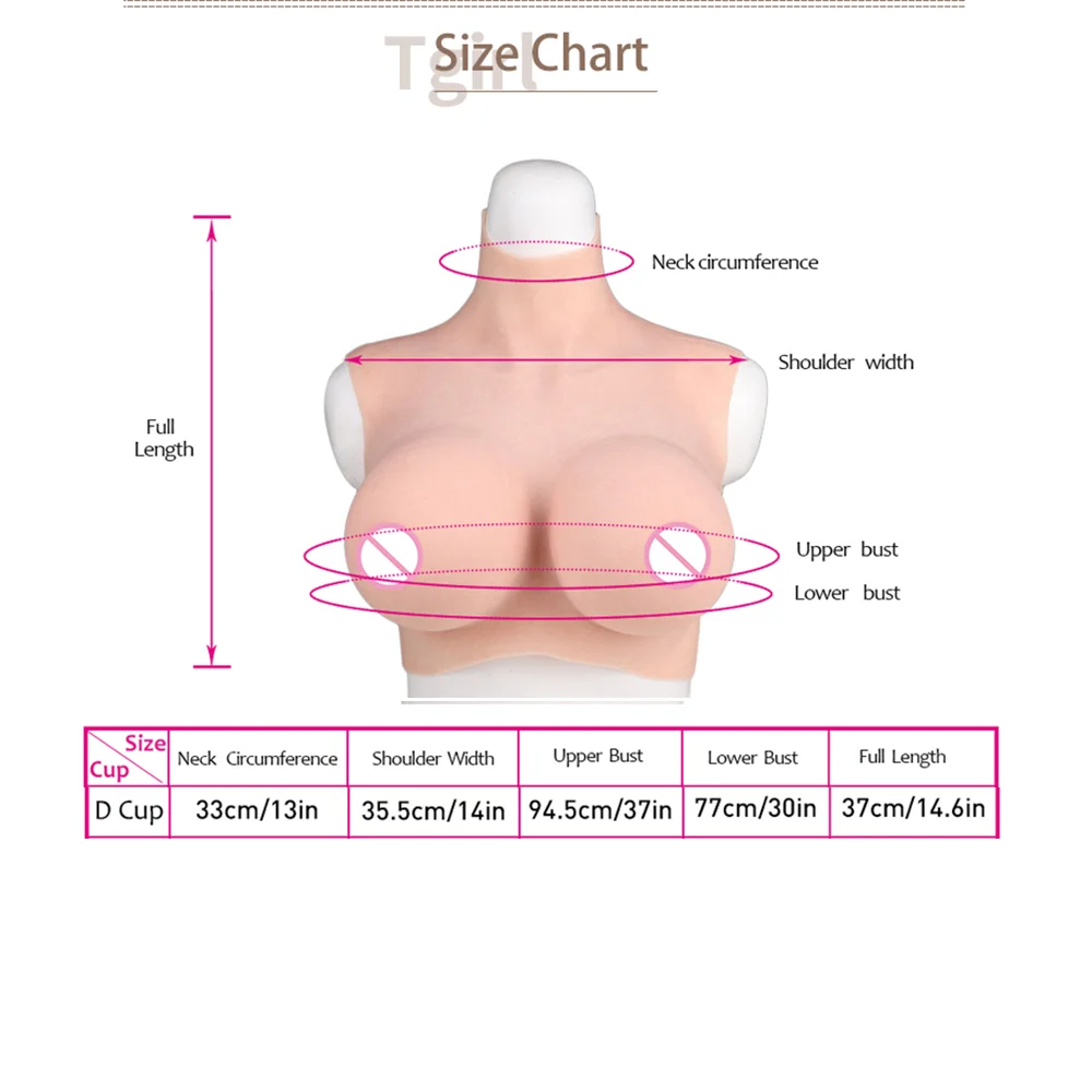 Tgirl Huge Silicone Breast Forms D Cup Boobs Realistic Fake chest for Crossdressers Shemale Crossdress Breastplates Cosplay