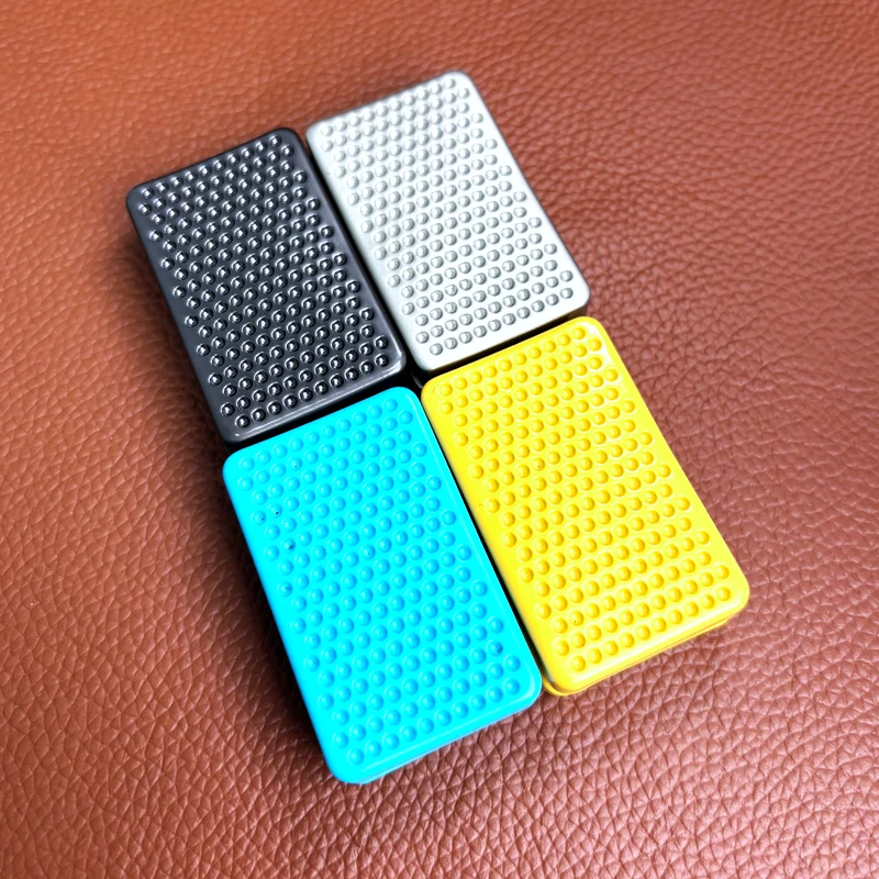 ARCE EDC Cheese Metal Magnetic Unlimited Position Tuning Fork Fingertip Push Card Decompression Toy