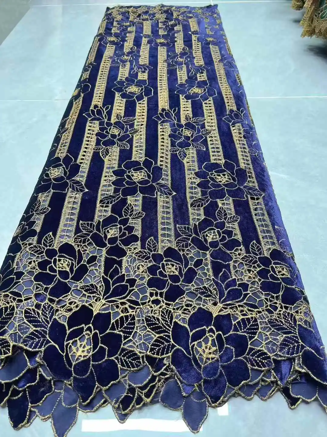 African Velvet Mesh Lace Fabric Wholesale High Quality Nigerian French Lace Embroidery for Sewing Party Dresses 2026