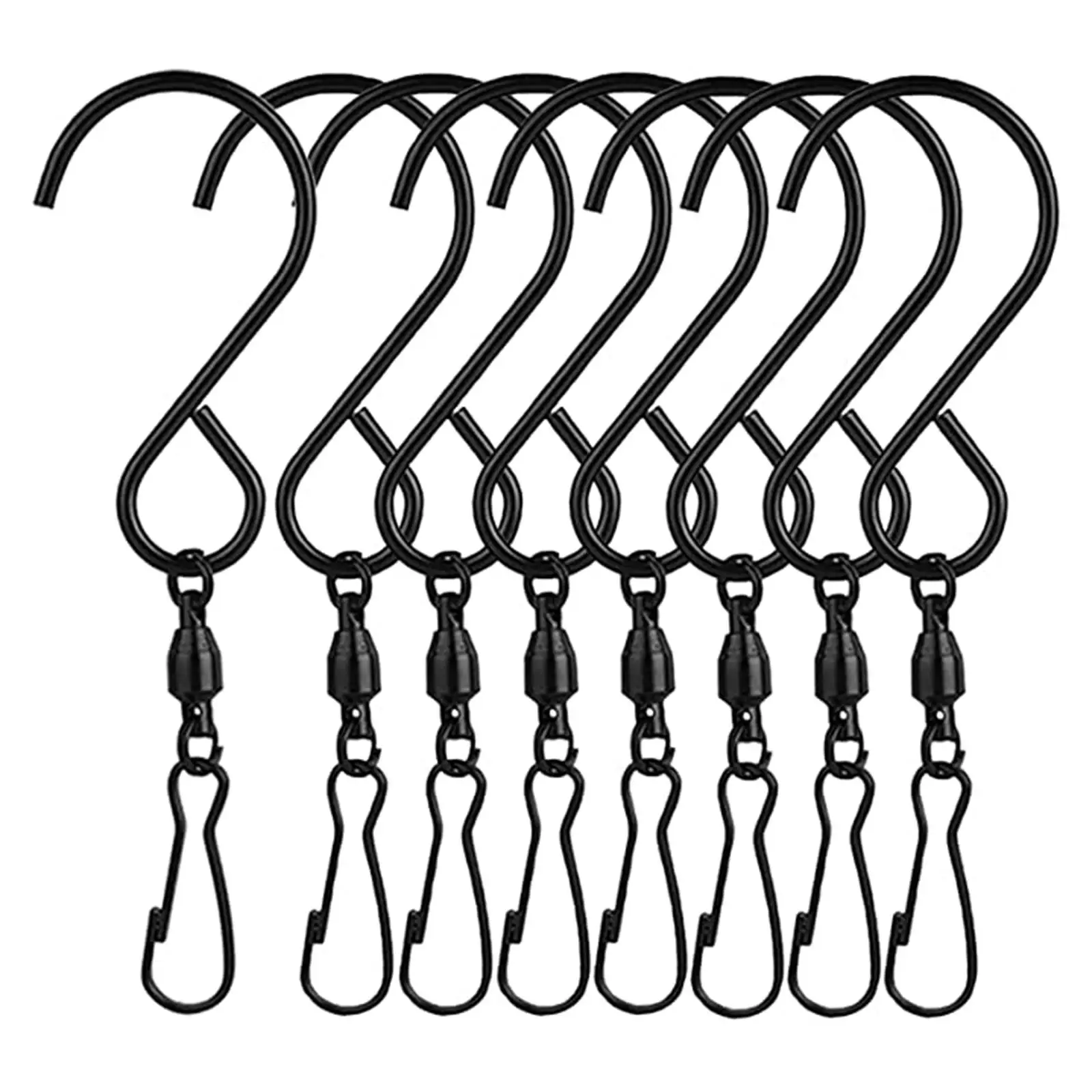 Swivel S Hooks Clips Hanging Holder for Bird Feeder Wind Chimes Wind Spinner Hanging Garden Decor