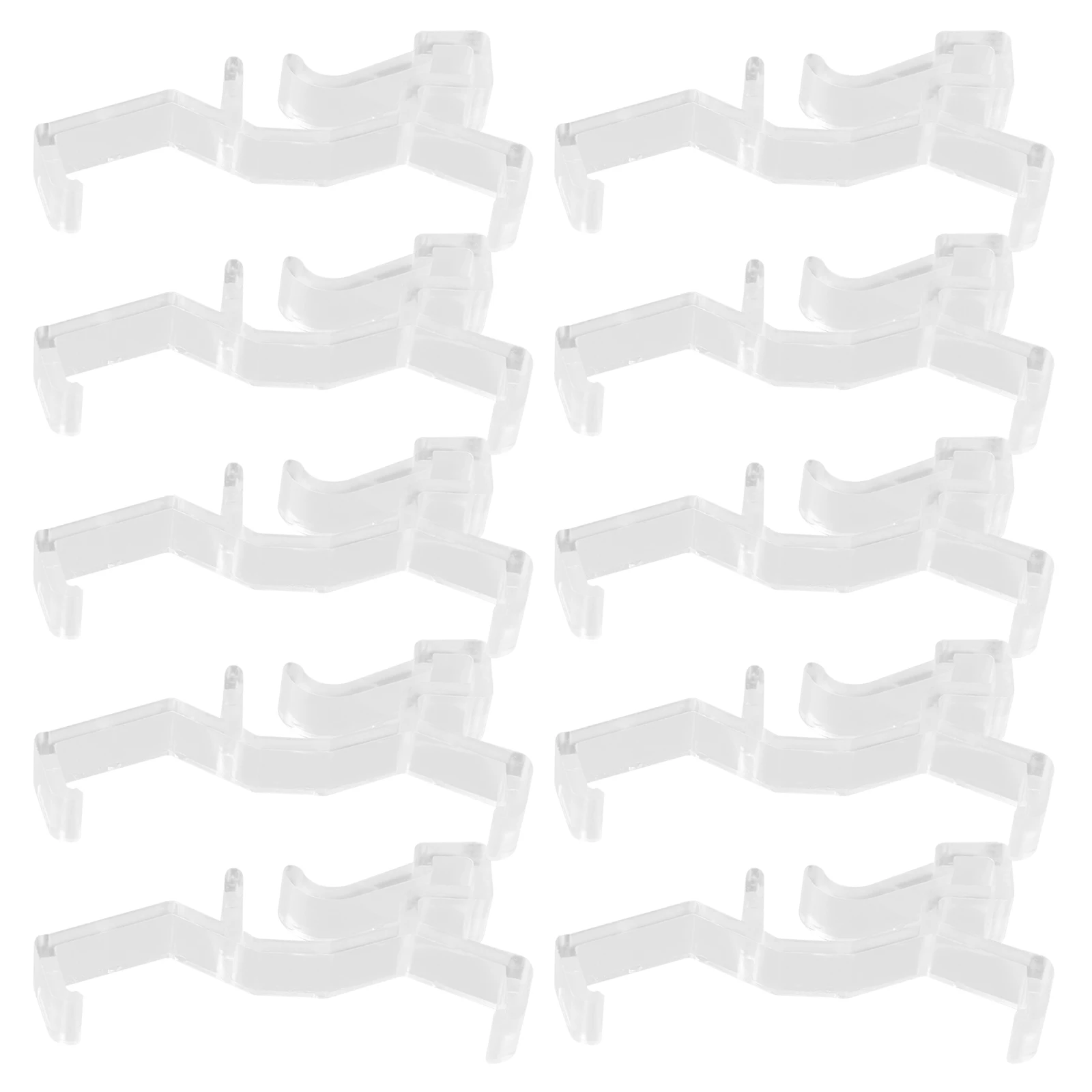 

10pcs Curtain Trim Clips 2 Inch Durable Plastic Vertical Blinds Accessories Easy Installation Secure Fit Window Valance Holder