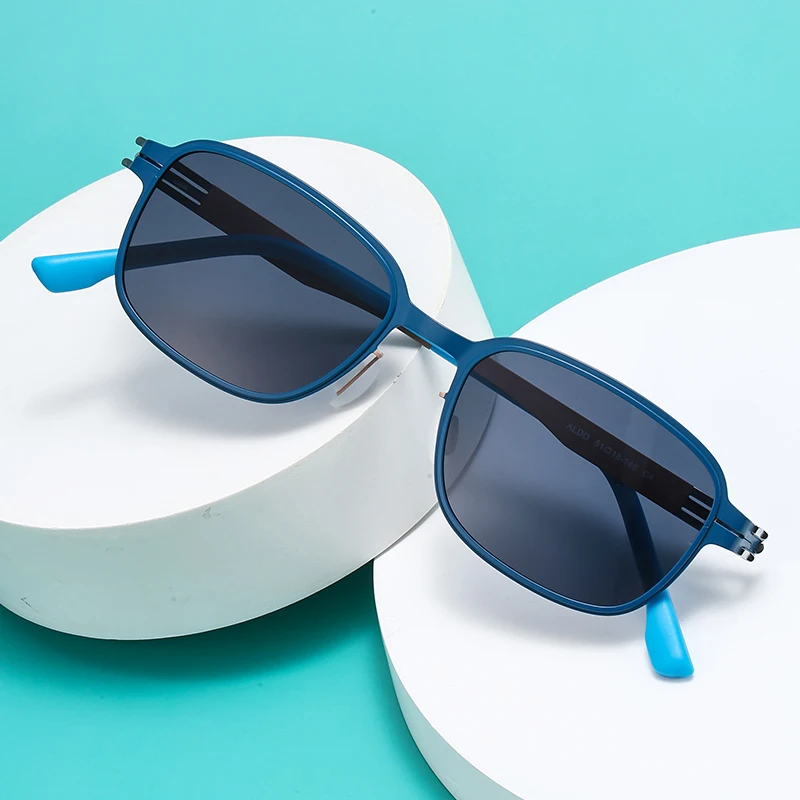German Designer Polarized Sunglasses ALDO-1 Vintage Men Quality Biosteel Sunglass Driving Shades UV400 Party Street Sun Glasses