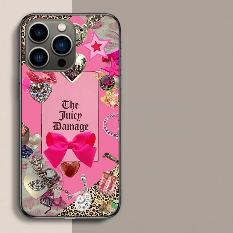 J-Juicy Couture Phone Case For Iphone 17 Air 15 Pro 14 Plus 16 Pro