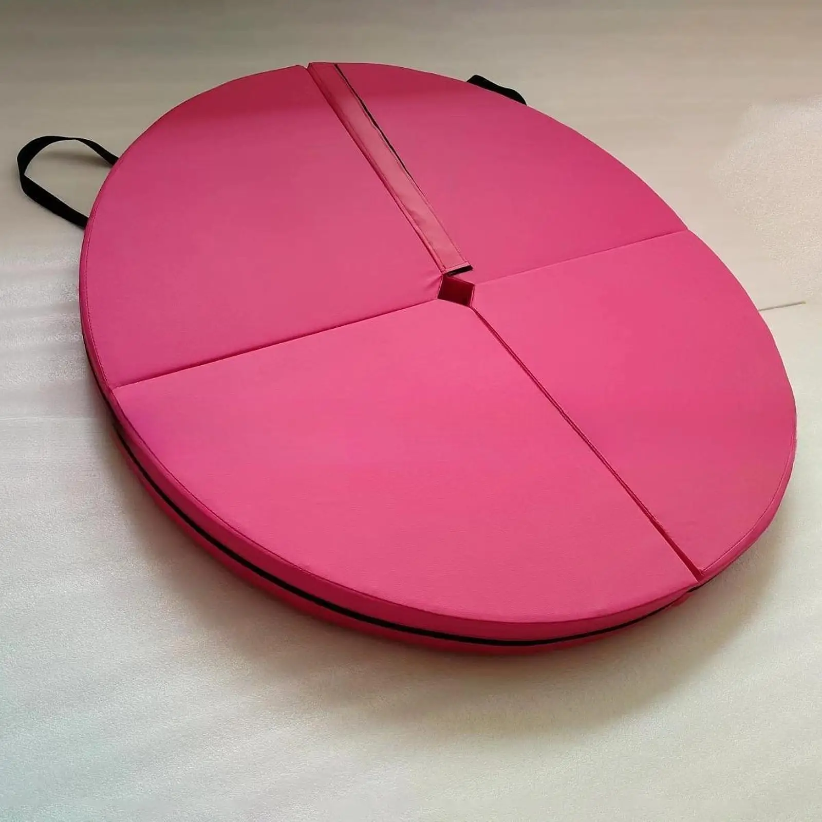 Foldable Pole Dance Crash Mat Portable Thick Round Sponge Protection Pad Non Slip Gymnastics Mat for Fitness Practice