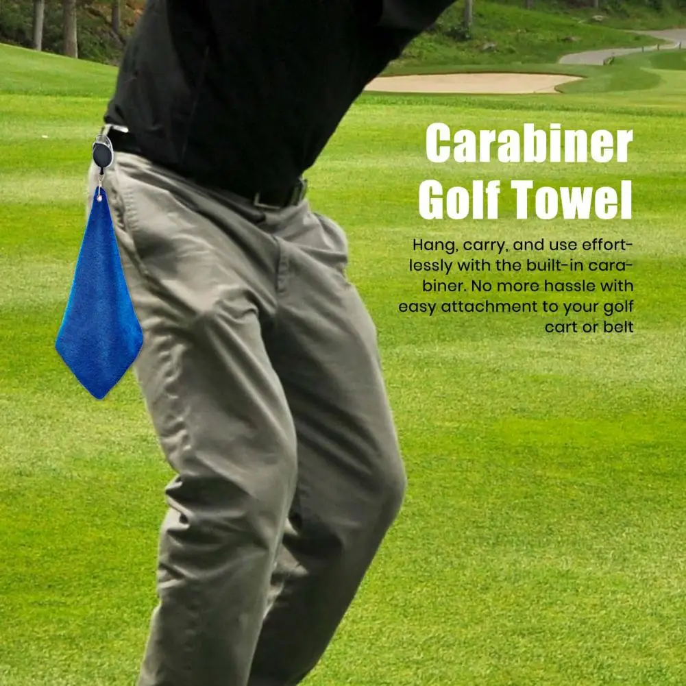 High-quality Golf Towel for Players Premium Microfiber Golf Towel with Carabiner for Golf Carts or Clubs Ultra-absorbent for Men