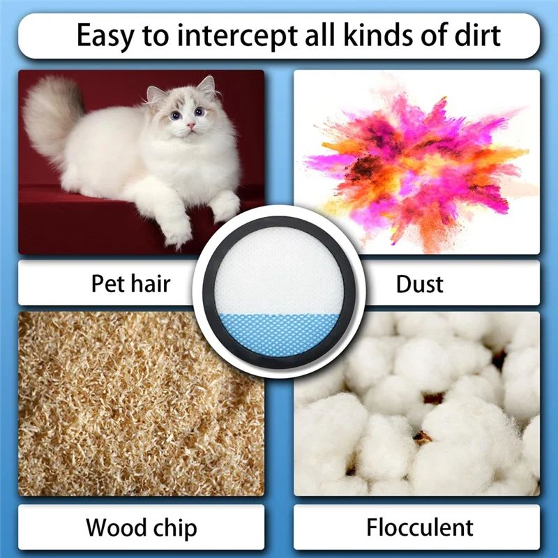 

A49I-2Pack Plastic Filter Replacement For Ryobi 18V 1+ Cordless Stick Vacuum Cleaner PCL720 PBLSV716 A32SV720N