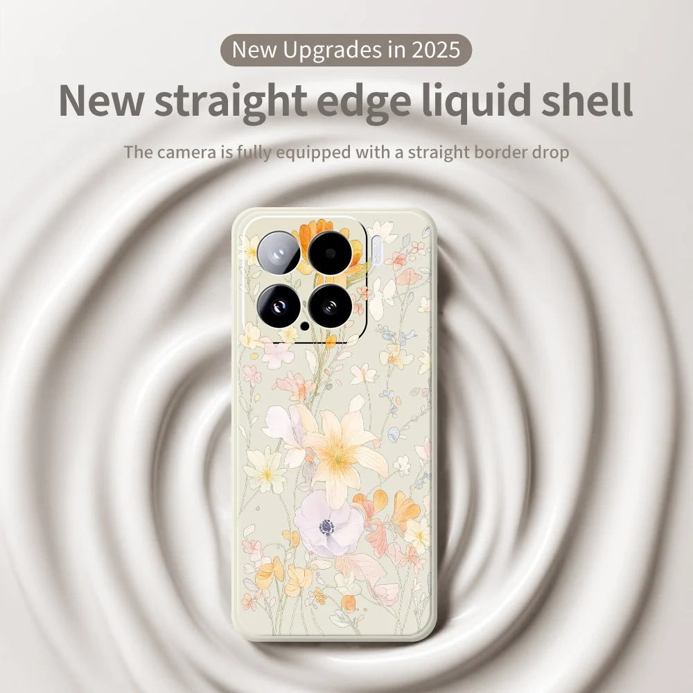 Funda de teléfono con flores frescas para Xiaomi Mi 15 Ultra Mi 14T 13T 12T 11T Pro, funda de silicona para Xiaomi Mi 13T Pro Mi 11T Pro