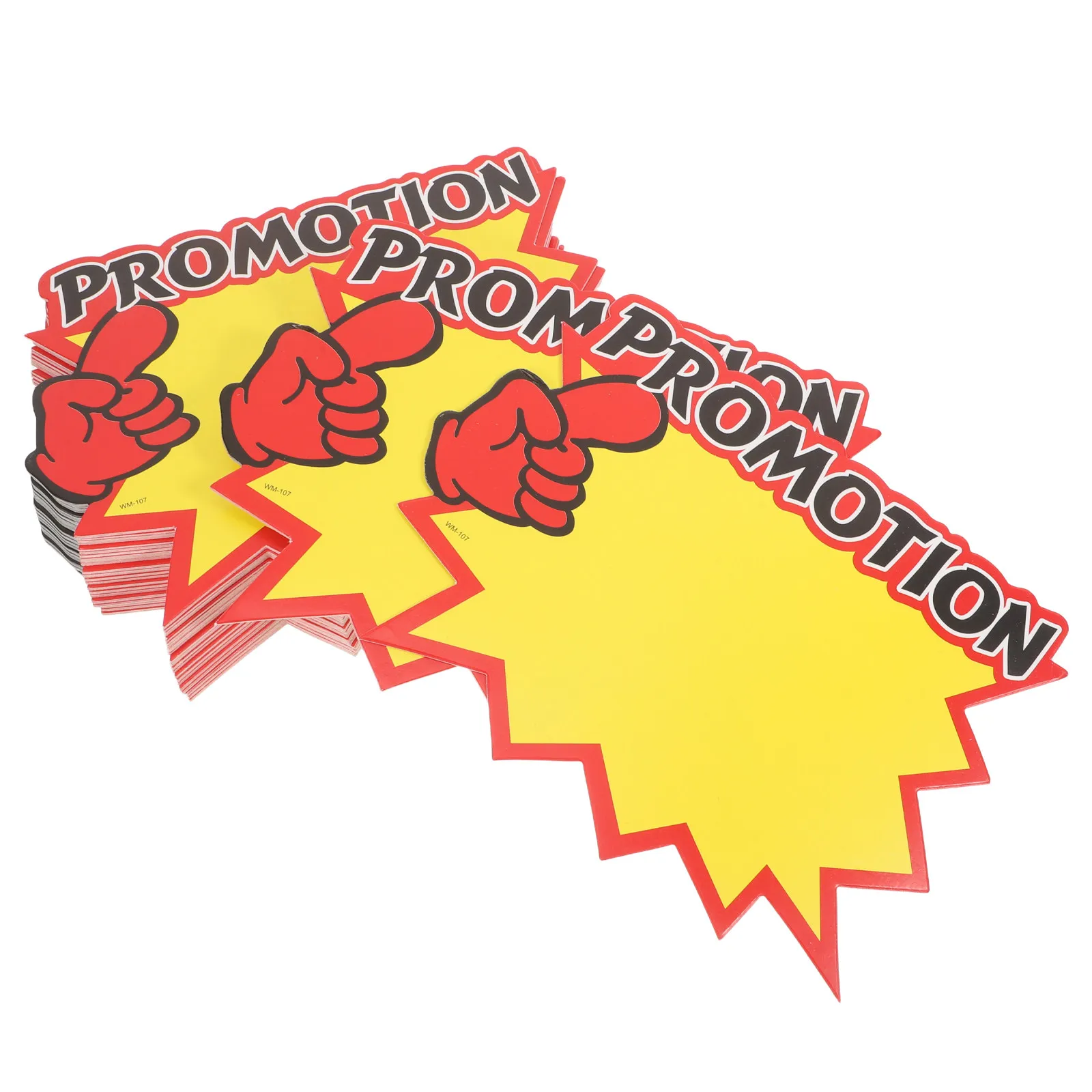 

100Pcs Bold Clear Price Tags for Retail Store Supermarket Yard Sale School Carnival Fundraising Blank Sale Signage Labels