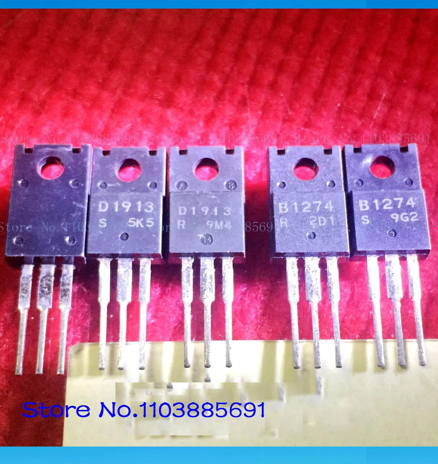 2pcs/lot=a pair 2SB1274 2SD1913 60V 3A 20W