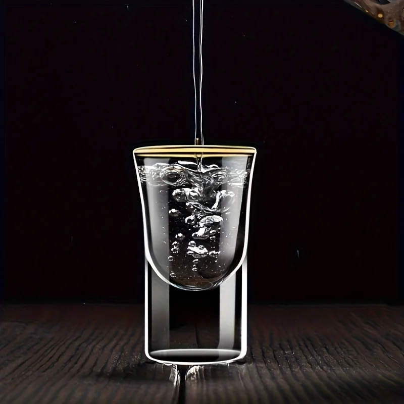 مجموعة زجاجية أنيقة مكونة من 6/12 قطعة 0.5 أونصة - نظارات هيسكي مثالية للروح الصينية لهدايا عيد الحب واستخدام الحفلات والبار