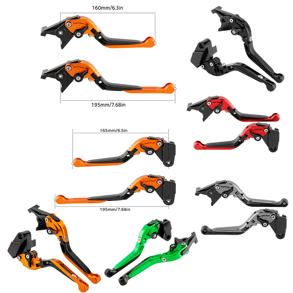Wide Application Adjustable Brake Levers For Motorcycle - Convenient And Durable Easy To Folding Brake Handle Bar