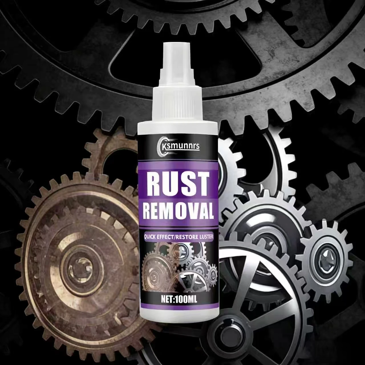 

Спрей для удаления ржавчины на 100 мл — средство для удаления ржавчины с металла с быстрым эффектом, восстановление блеска для механических деталей и оборудования, универсальная ржавчина C