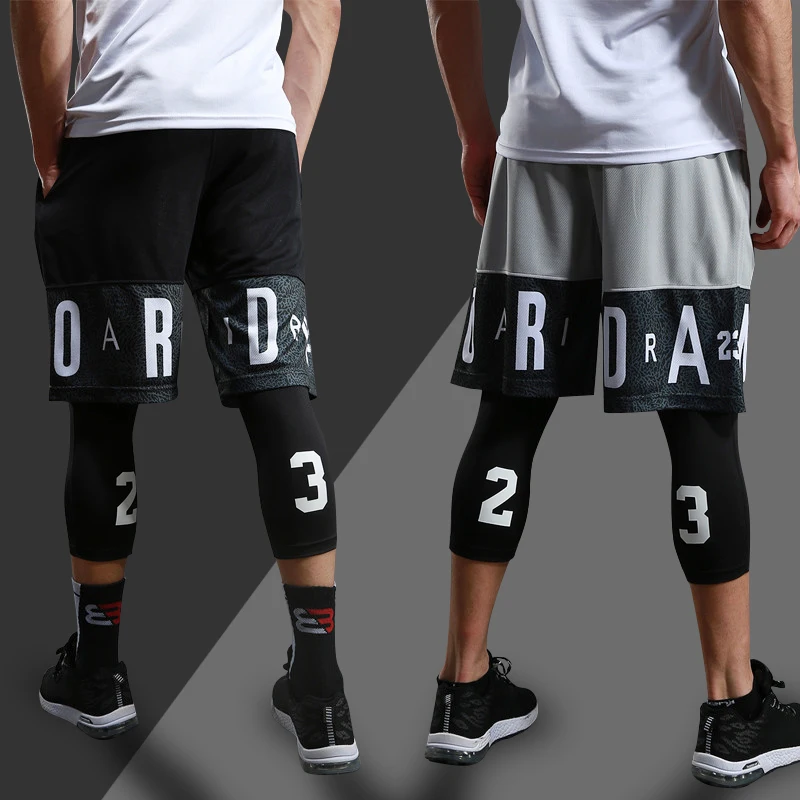 

Mens Running Compression Sportswear Gym Jogging Leggings Basketball Football Shorts Fitness Tight Pants Outdoor Sport Sweatpants