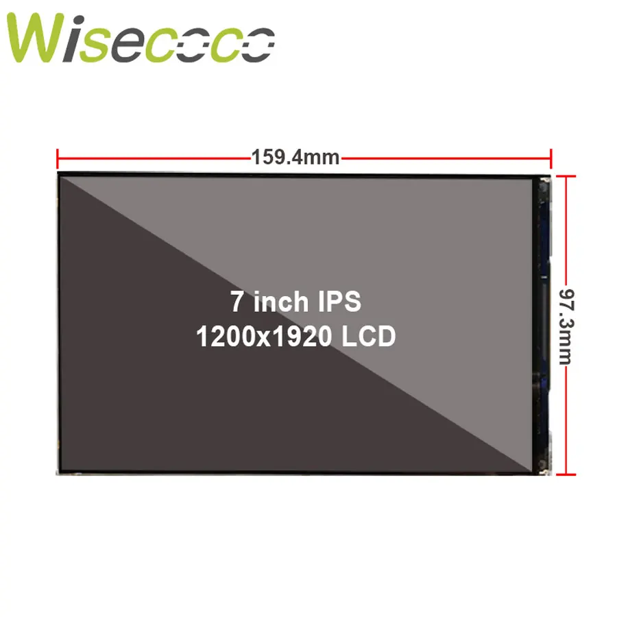 Imagem -02 - Wisecoco-tft Ips Lcd Display para Raspberry Pi4 Tela de Jogos tv Box Landscape Controller Board 1920x1200