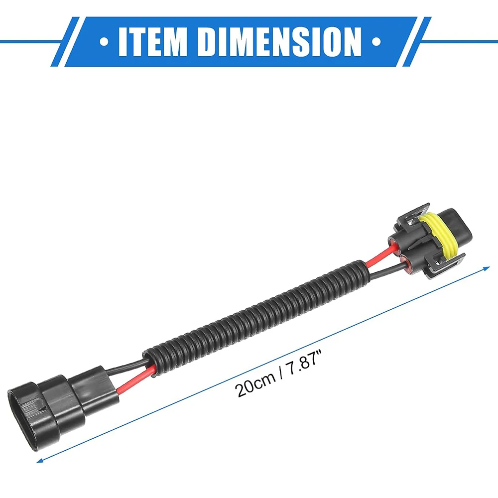 1pcs HB3 9005 HB4 9006 Male To H11 Female Socket Connector Wiring Harness Car Headlight Fog Light Plug Adapter Cable