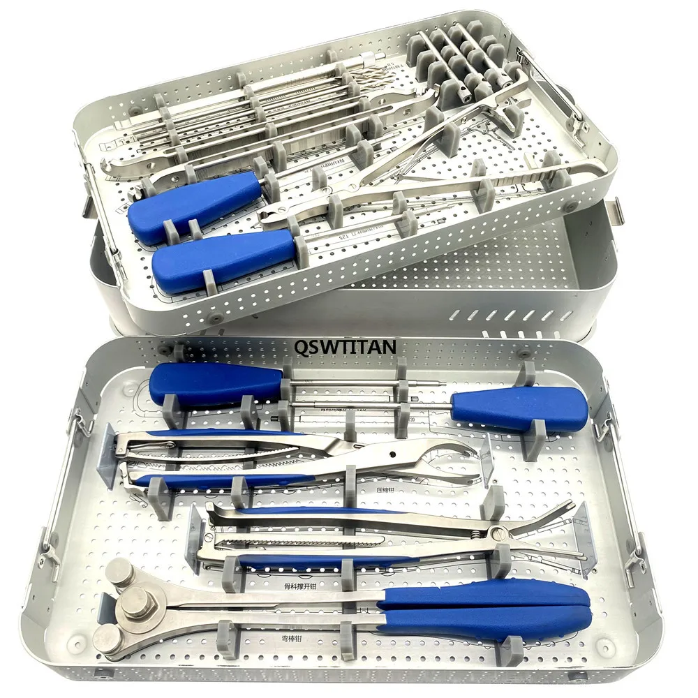 Orthopedic Spinal Lower Instrument Set Bone Surgical Plate Instruments Kit