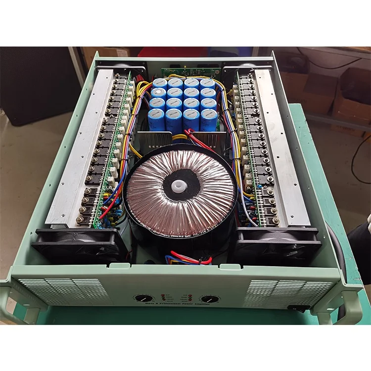 39.2 Amp CA Amplifier Green Panel 3U 2 Channel H Amplifiers Audio Outdoor Performance Professional Power Amplifier