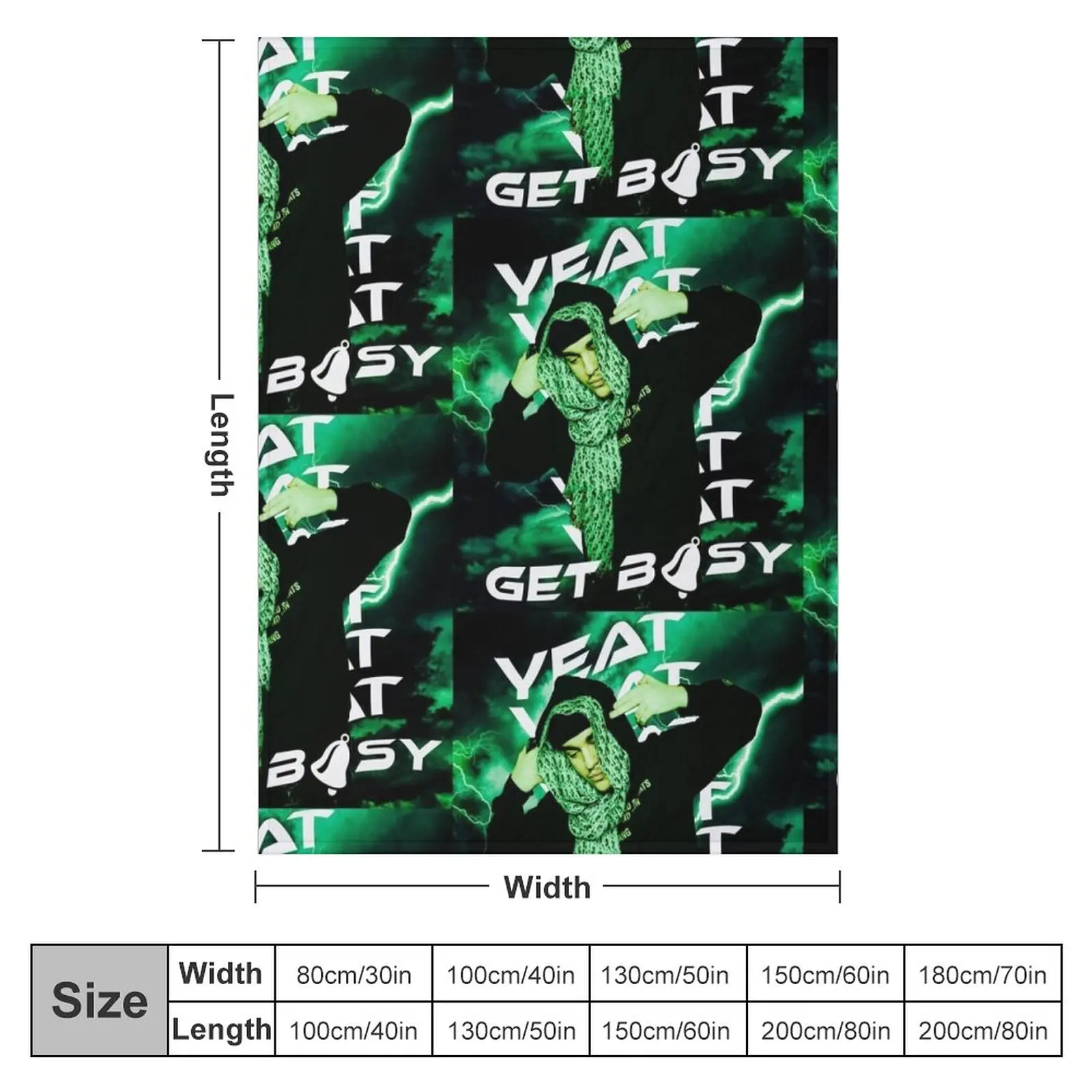 Yeat Get busy shirt Throw Blanket Blanket Sofa Polar blanket sofa