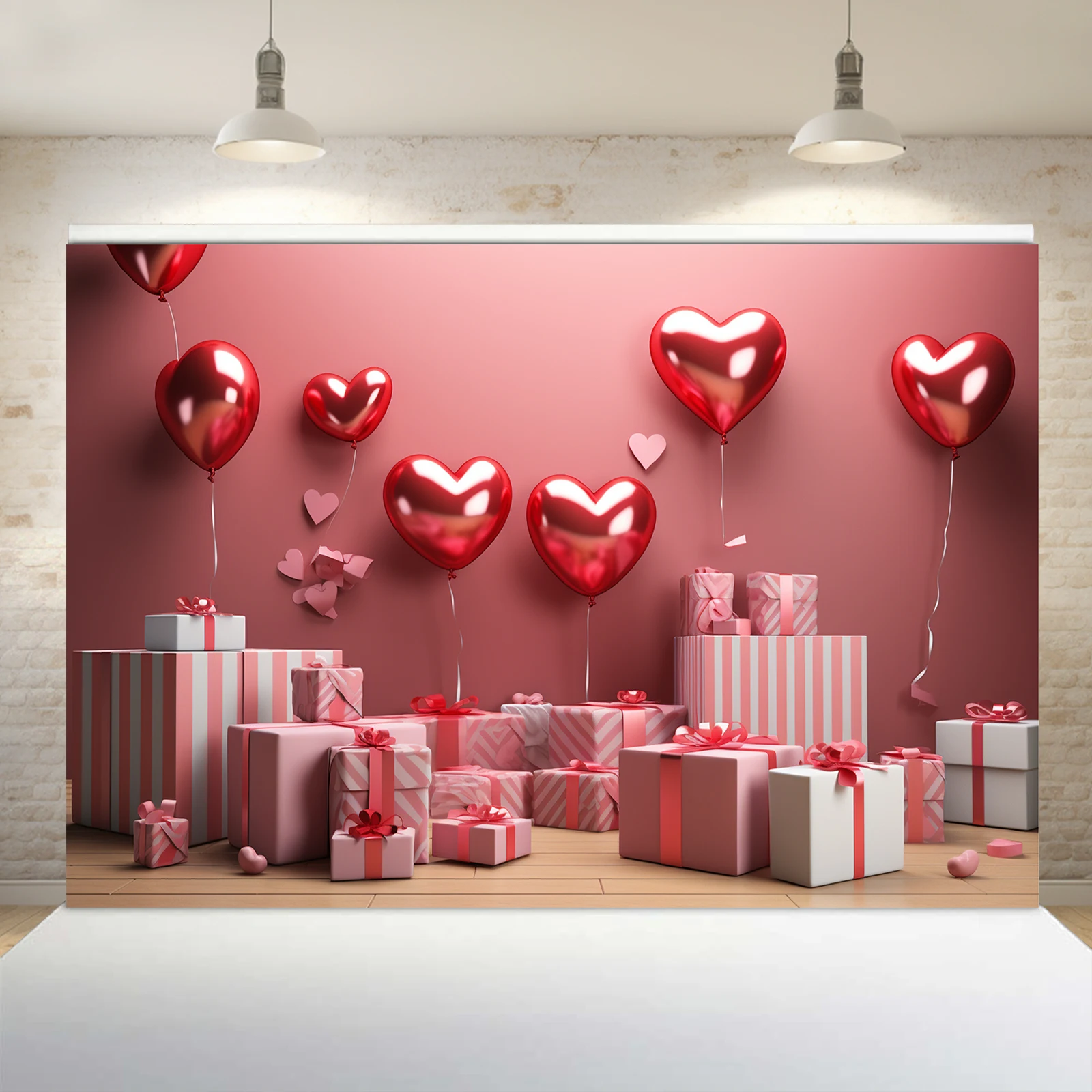 1PCS 100x150cm Valentine'S Day(19) Theme Backdrop,Photography Background,Used To Gifts,Activities Or Other Party Decoration