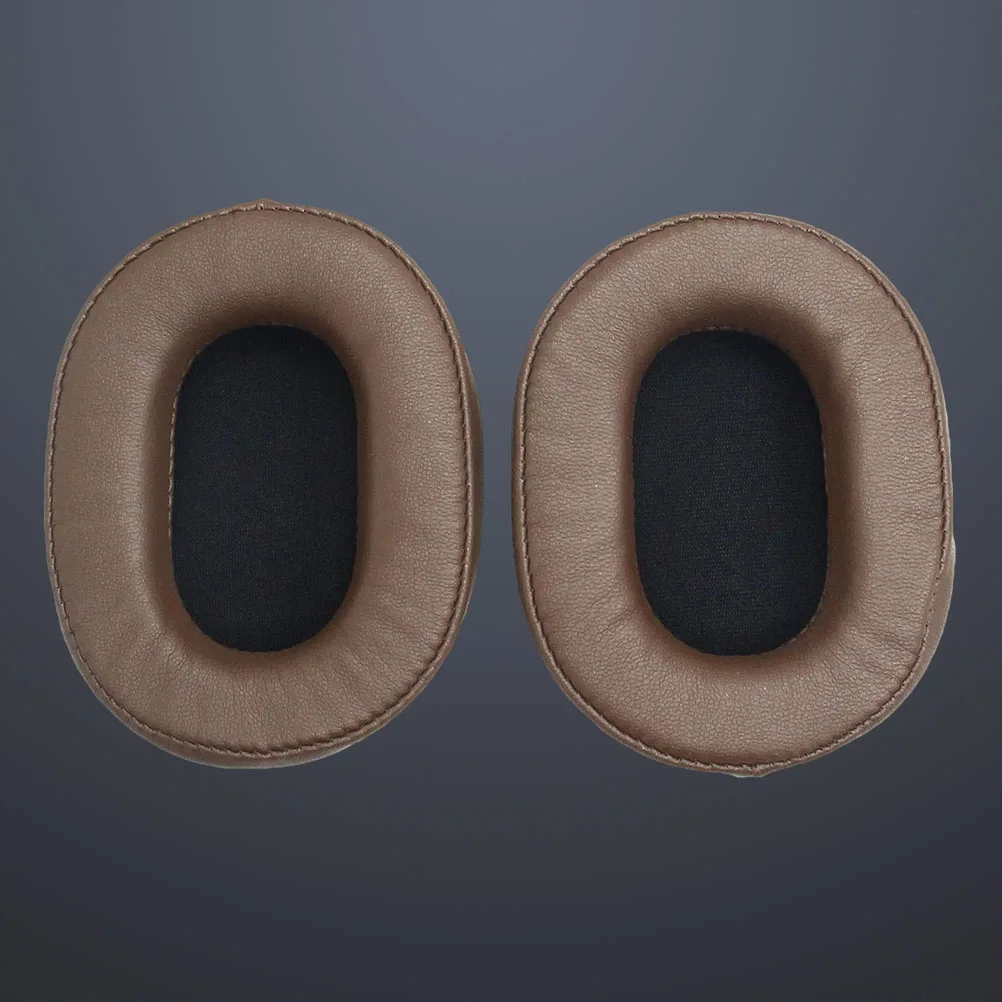 

1 Pair Replacement Ear Cushions For Headphones Brown Soft Earpads Compatible With Ath M50X Msr7 M30