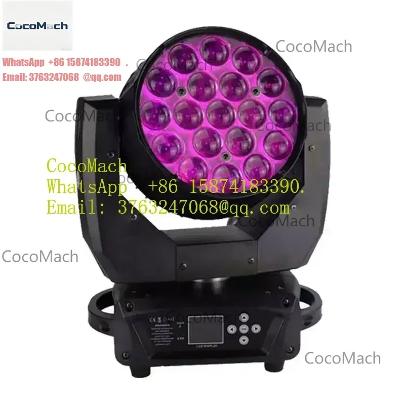 Botai 19x15W Waterproof LED Wash Zoom Moving Head Light DMX Controlled for Disco Stage DJ Bar Wedding Party Outdoor Event