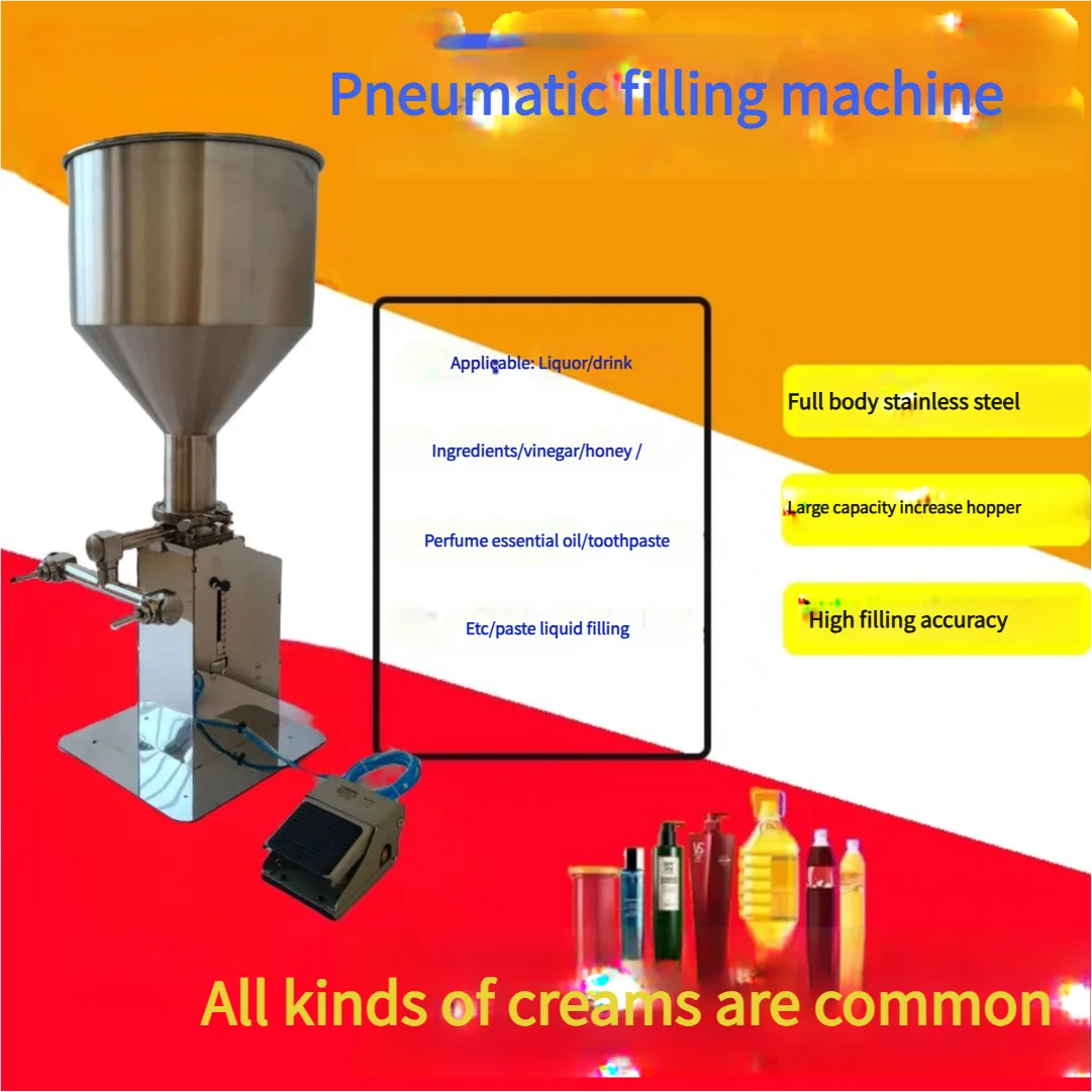 ITOP JF 10L Manual Jam Filling Machine 304 Stainless Steel Puff Baguette Cream Sauce Food Filling Machine Churros Filling maker