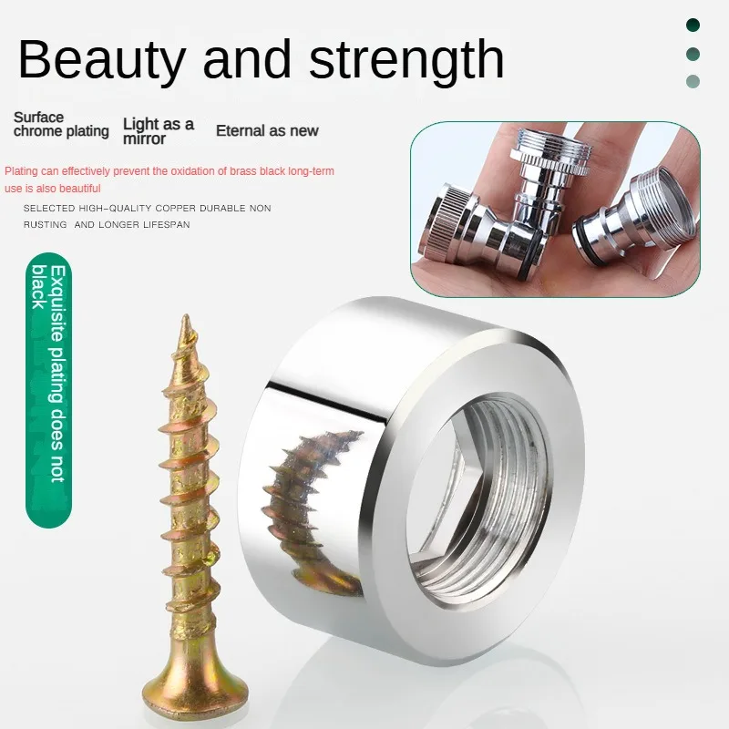 Faucet Adapter 24 Turn 16 18 20 22 24 26 28 30 32mm Internal and External Fine Tooth Faucet Conversion Thread Accessories