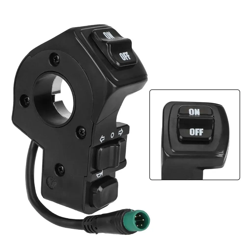 

for Kukirin G2 Pro Electric Scooter Multifunction Switch 5 Pin Turn Signal For Horn and Light Control Easy Install Black