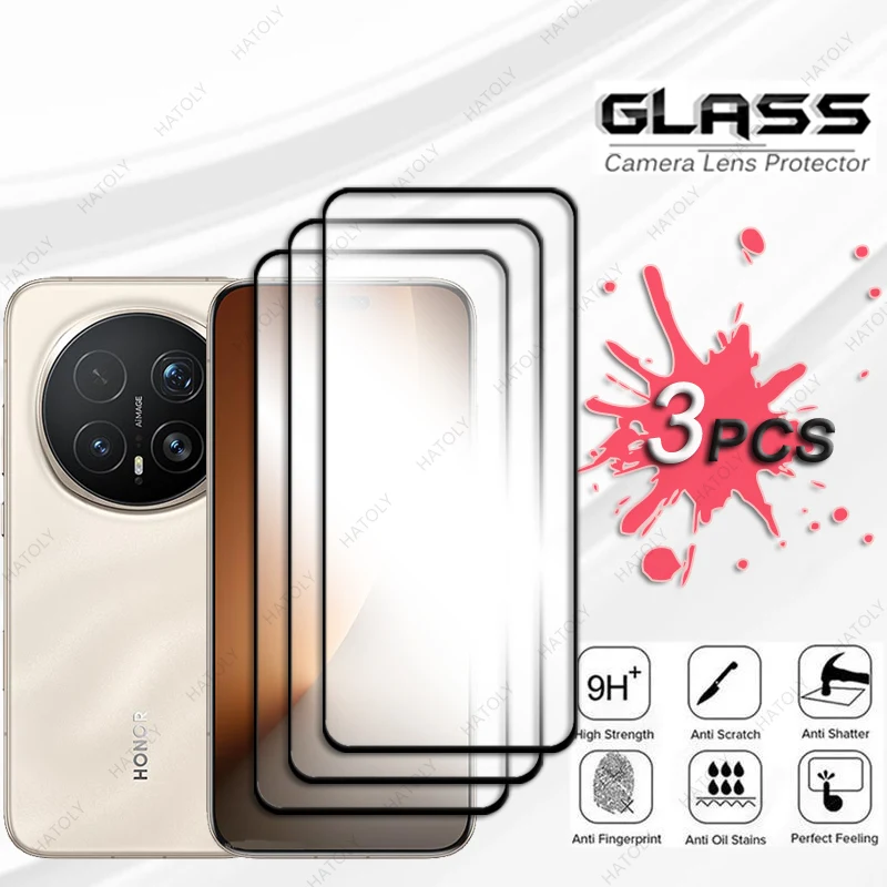 واقي شاشة مقسى بحافة ثلاثية الأبعاد لهاتف Honor Magic8 Pro طبقة رقيقة واقية زجاجية لهاتف Honor Magic8 Pro 5G واقي عدسة الكاميرا #2