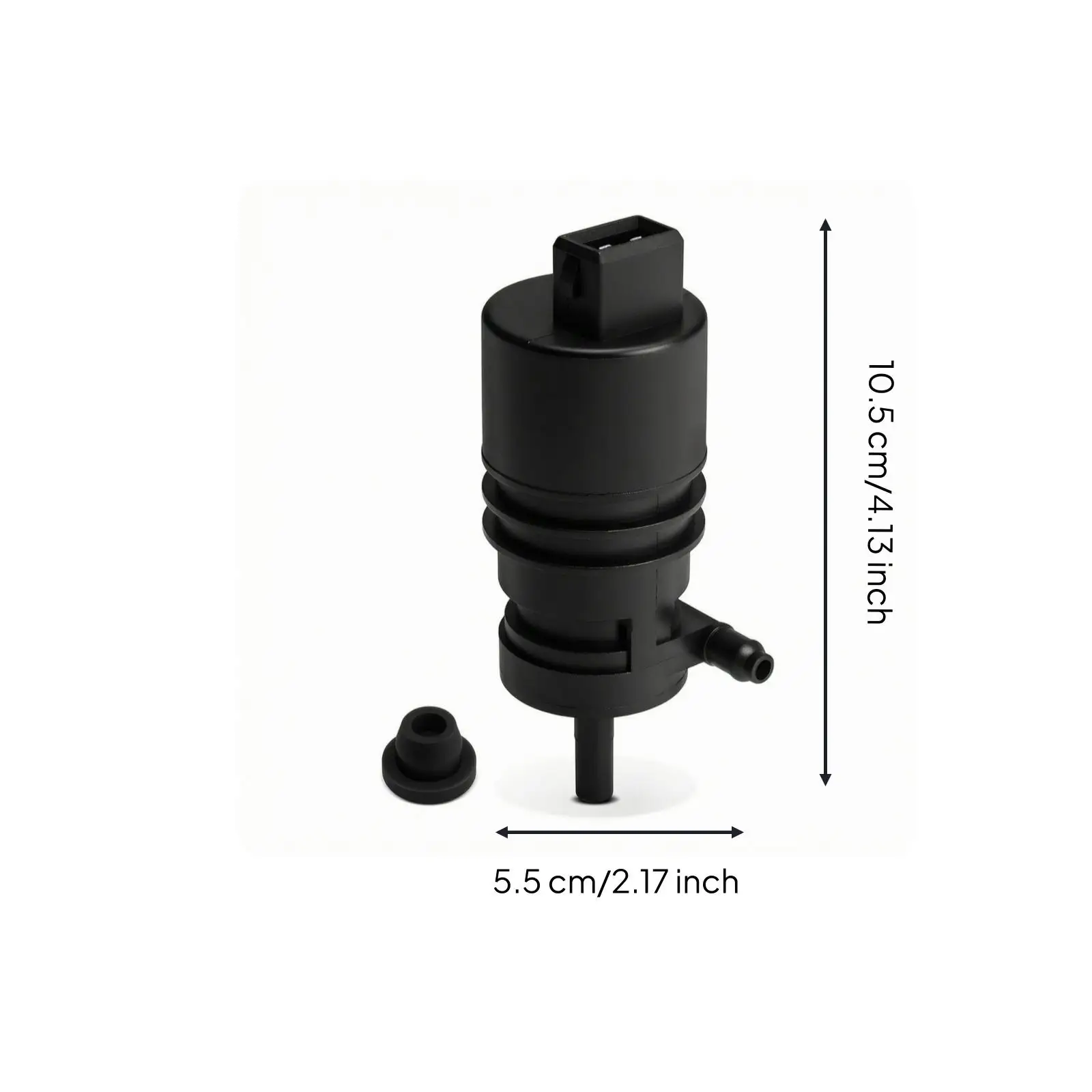 Auto Windshield Washer Pump 12V Water Spray Motor Replacement with Grommet for Vehicle Cleaning Fluid Reservoir