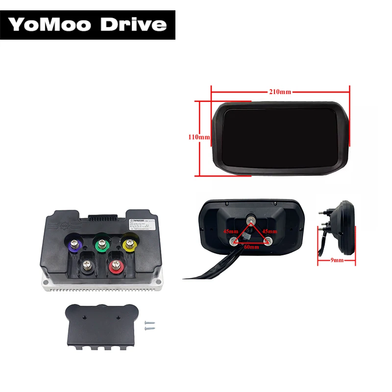 FarDriver ND72340 72V DC 120A Phase 340A 2-3KW BLDC PMSM Sine Wave Controller with N7 Display For Electric Motorcycle E-Scooter