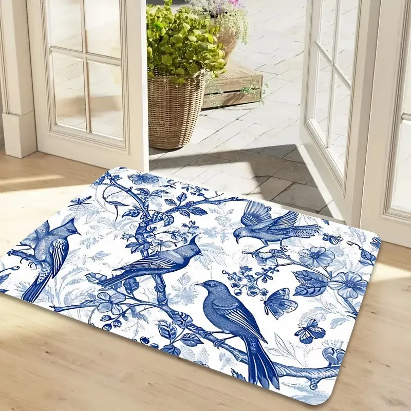 Mountain Camper Line Drawing Slogan Doormat Entry Outdoor Rug Anti Slip Floor Mat For Camping Lover Household Entryway