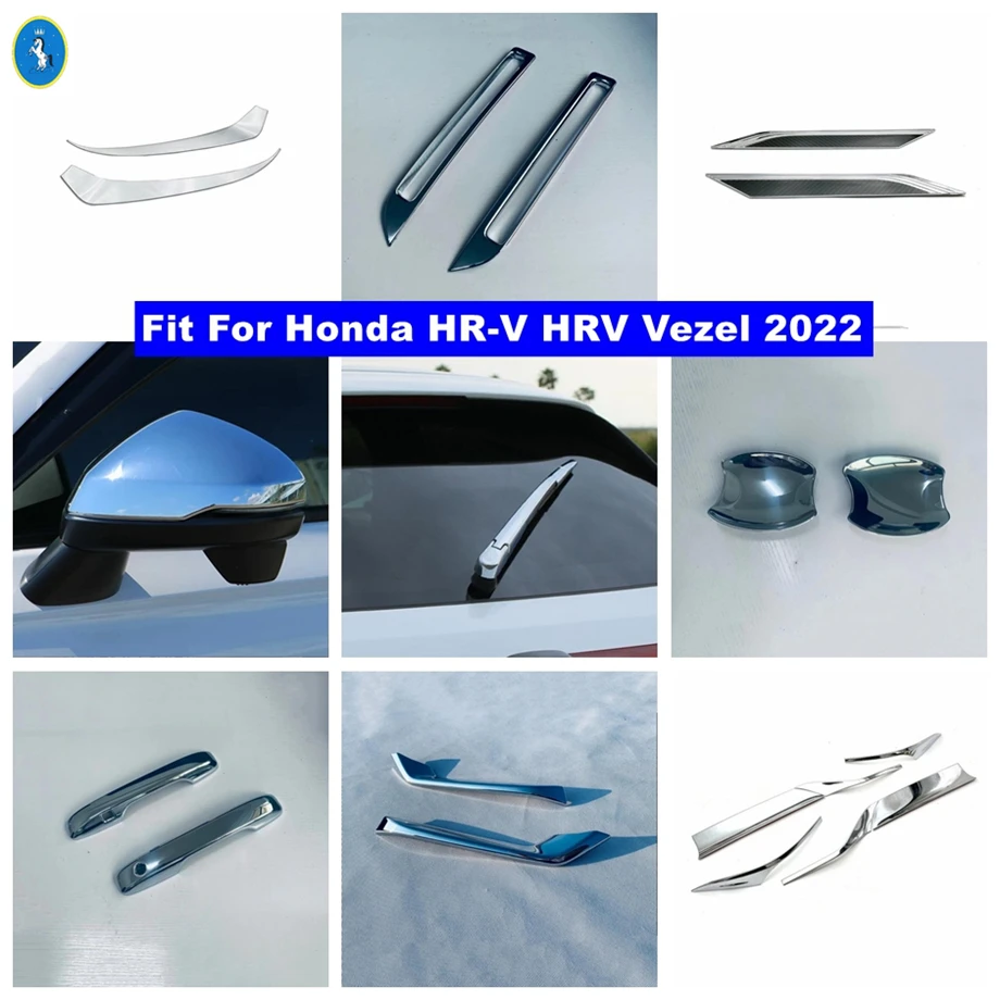 

Chrome Car Fog Head Lights Eyebrow / Door Handle Bowl / Rearview Mirror Cover Trim ABS Accessories For Honda HR-V HRV Vezel 2022