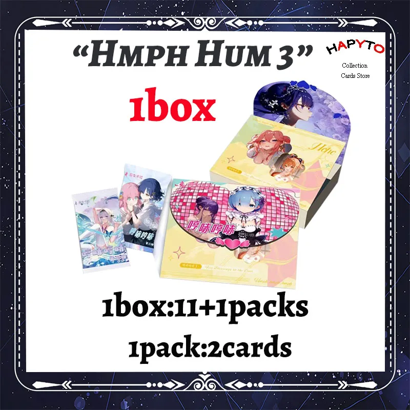 

2025 Newest Witch Card Club "HMPH HUM 3" Goddess Story Cards Waifu Box CCG ACG Hobby Gift 4Binders