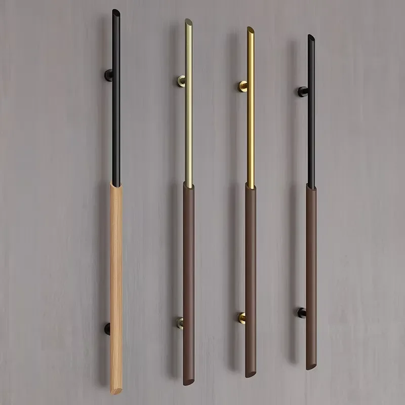 Modern Long Stainless Steel Wood Cabinet Pull Handles Light Long Door Pull Handles Furniture Hardware for Cabinet