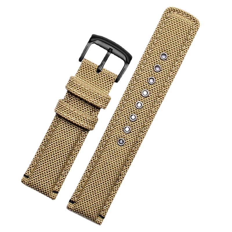 Canvas Nylon Watch Strap for Citizen Eco-Drive Aw5005 Aw1365 Series Men\'s Waterproof Calfskin Sole Canvas Watchband 20mm