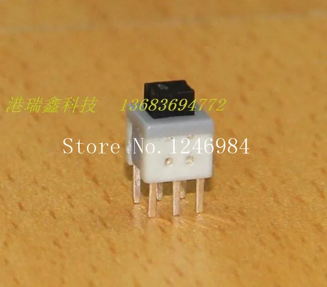 [SA]6 * 6 black flat head six feet Dual DPDT switch reset button normally open normally closed without lock button KFT-5.8---200