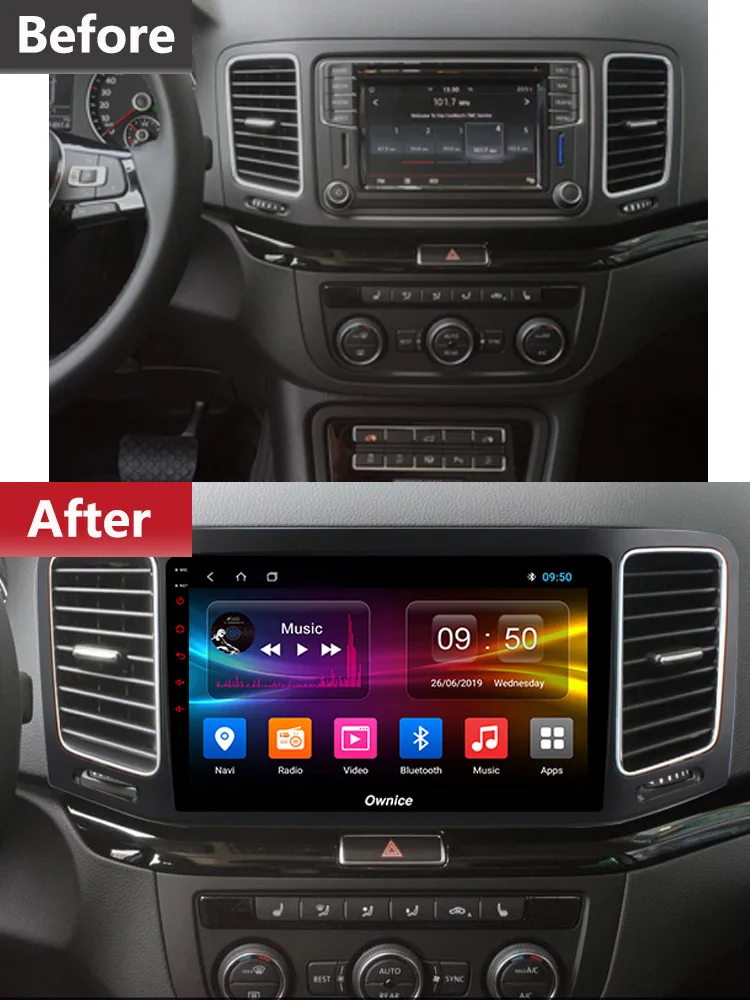 Android 13 Carplay Car Radio For Volkswagen VW Sharan 2012 - 2018 Multimedia Video Player Navigation Stereo Head Unit 2 din WIFI