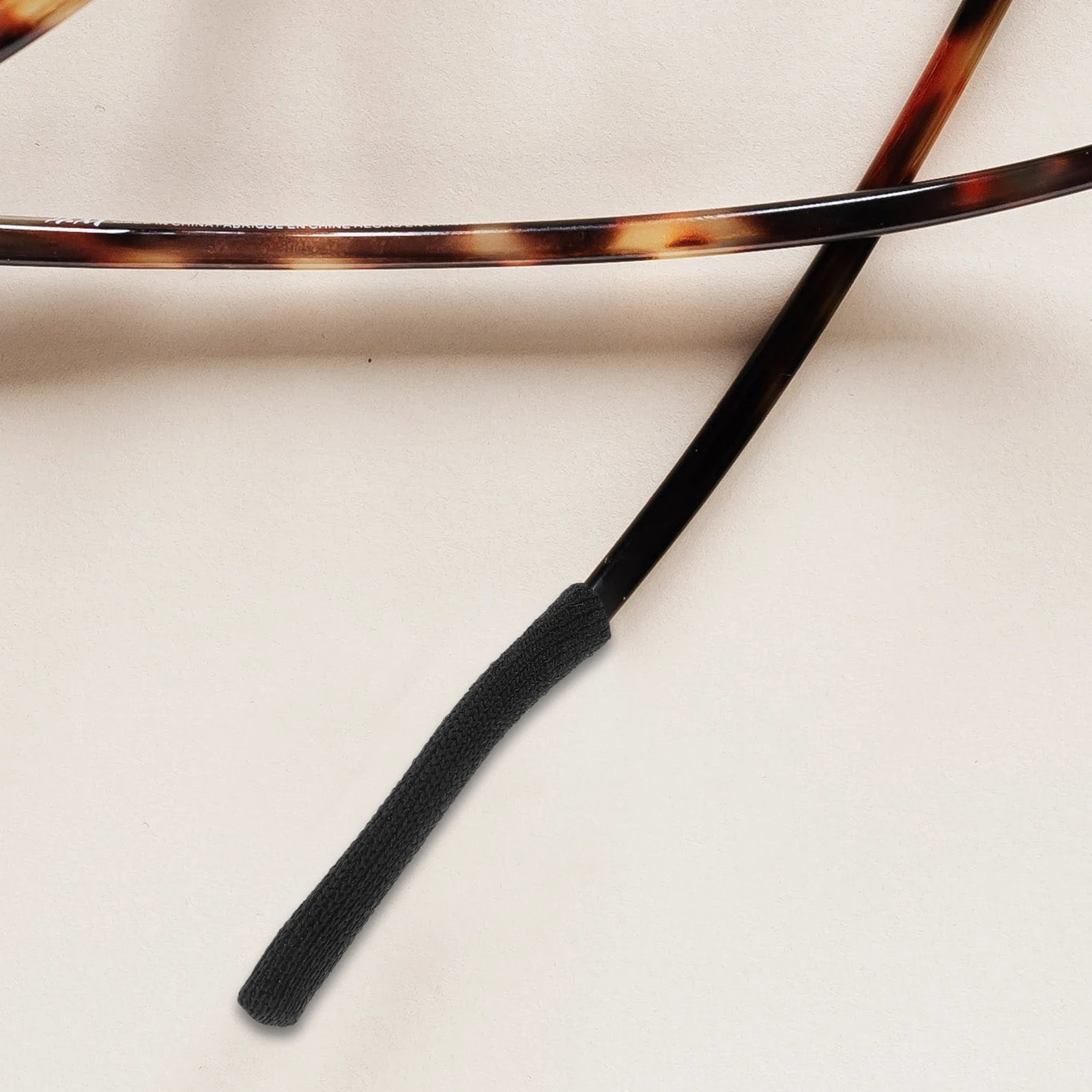 

10pcs Anti-slip Eyeglass Arm Covers Durable Knitted Glasses Leg Tubes Black Fits Comfortably For Sports Outdoor Glasses