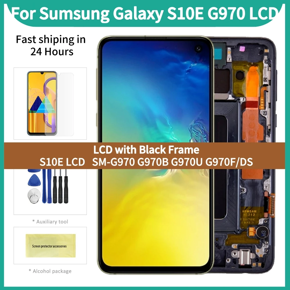 display-for-samsung-s10e-g970-g970f-ds-lcd-display-digital-touch-screen-with-frame-for-samsung-s10e-g970-g970f-assembly