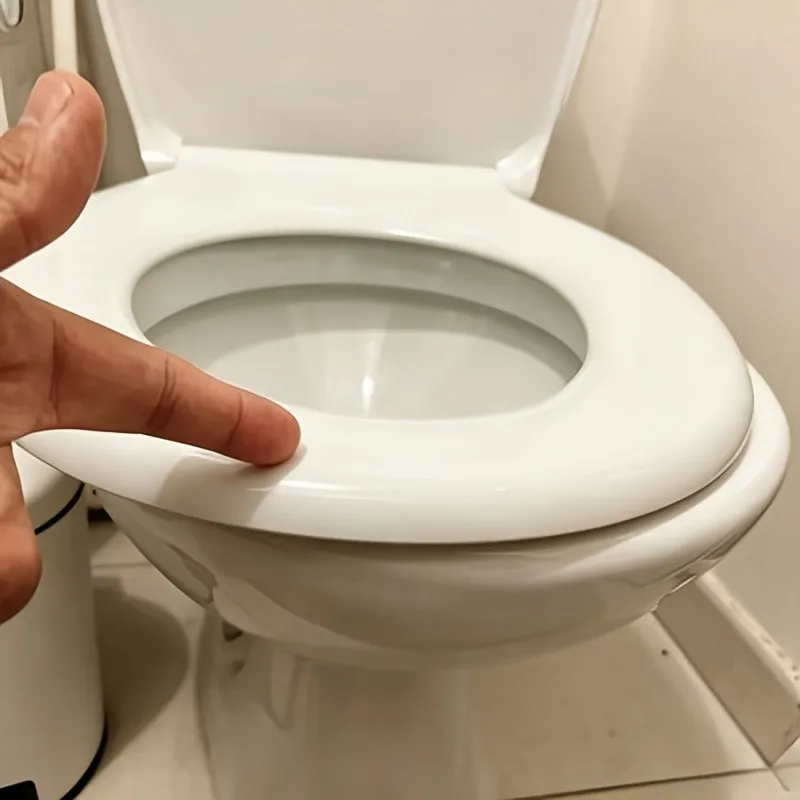 2-Piece Toilet Seat Side Bumper Clips Adjustable PVC Anti-Wobble Pads Replacement Accessories for Home Bathroom