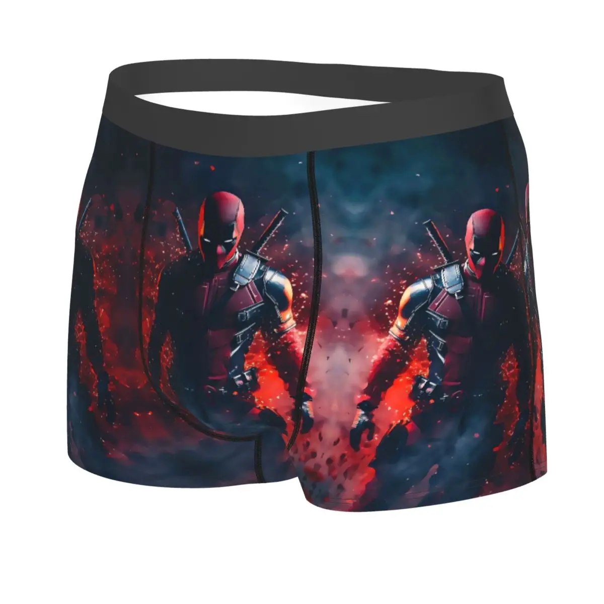 تخصيص ديدبول فيلم الملاكم السراويل للرجال 3D طباعة أنيمي الكرتون سراويل داخلية ملخصات لينة السروال